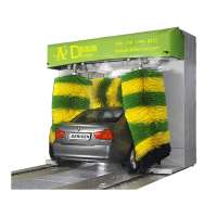 Dericen DL-3F Roll-over automatic tunnel car washing equipment china high pressure washer With Dryer brushes or touchless free